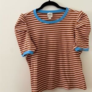 Anthropologie- Maeve L striped tee